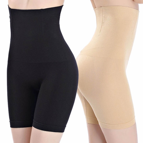 Las mujeres Shaper Yoga pantalones cortos de cintura alta cuerpo Shaper ropa interior adelgazamiento prenda moldeadora vientre Control bragas Panty sin Boyshort ► Foto 1/1