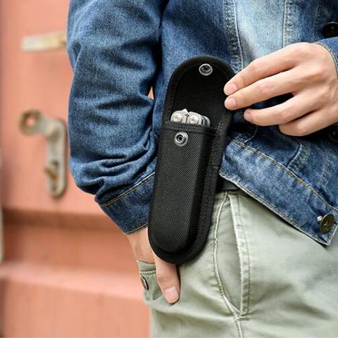Bolsa de alicates plegable para herramientas, funda de nailon, lazo de almacenamiento, linterna, bolsillo, paquete de cintura, kit de campamento al aire libre ► Foto 1/5