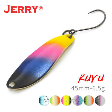 Jerry Kuyu-señuelo cuchara para pescar, cebo giratorio de Metal, trucha Artificial, plantilla de 7g, 6,5g, Swimbait, aparejos de Pesca ► Foto 1/6