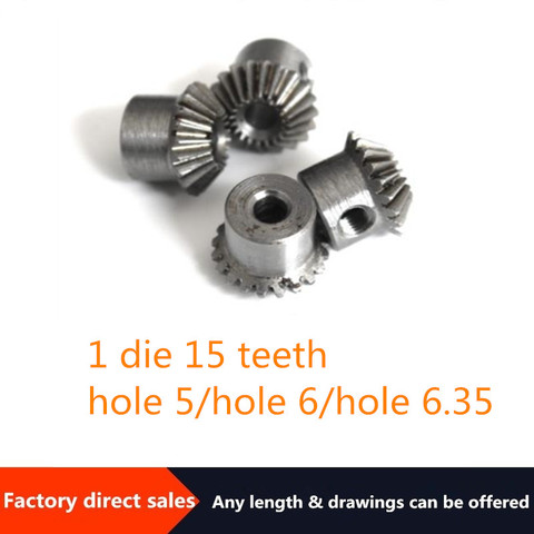 Engranaje cónico con 15 orificios de perforación, ratio de velocidad de 1 a 1 90 grados, 034S, acero de precisión, 5/ 6/6,35/8mm, nuevo, superventas ► Foto 1/1