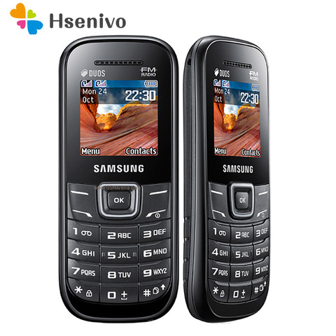 Samsung-Teléfono Móvil Inteligente modelo E1207 E1207T, celular renovado, Original, con tarjeta sim Dual de 1,5 pulgadas, radio FM y altavoz ► Foto 1/6