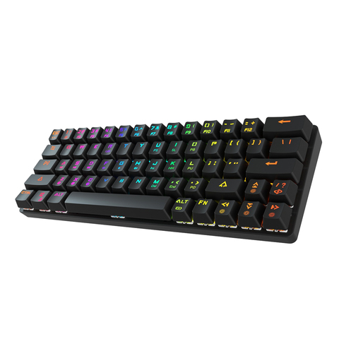 DIERYA-Teclado mecánico para jugar, DK63 60%, retroiluminado RGB, Bluetooth 4,0, teclado de ordenador LED inalámbrico con cable para dispositivos múltiples ► Foto 1/6