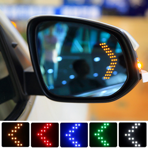 Estilo de coche 14 SMD luz LED de intermitente para Solaris Hyundai i30 acento Creta Tucson Santa fe ix35 i20 espejo retrovisor del coche de la lámpara ► Foto 1/6