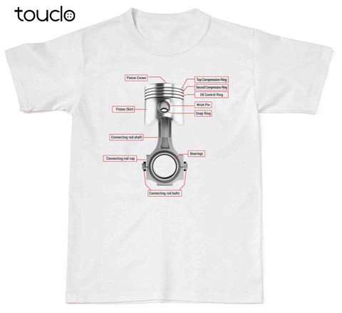 Diseño de Moda envío gratis pistón anatomía mecánico coche garaje grasa camiseta Unisex camiseta algodón cuello redondo Hipster camisetas ► Foto 1/1