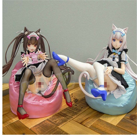 Nekopoara-figuras de acción de chocolate para niños, juguetes de colección de Anime de 9 pulgadas en caja, con pecho suave, Sexy, de vainilla, versión prémium ► Foto 1/6