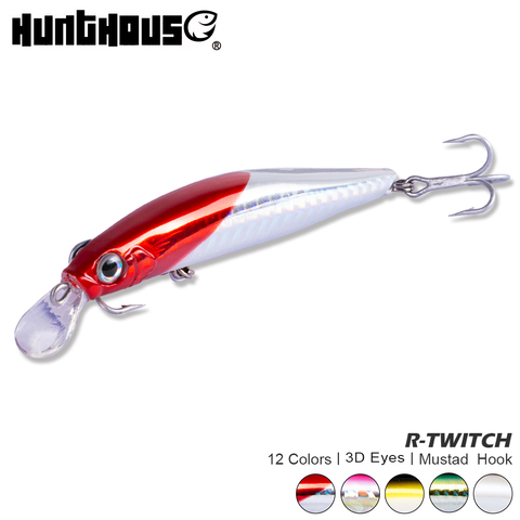 Hunthouse pesca señuelo para trucha jerkbait atraer artista 2022 de Pesca de Mar Negro bajo minnow señuelo duro 70mm 7g, 80mm, 8,5g TIC acción ► Foto 1/6