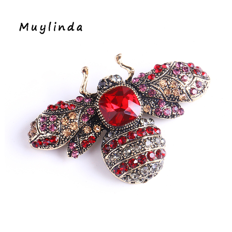 Muylinda-broches de animales de cristal barroco para mujer, broche magnético, regalo de Broches de insectos, Pin para banquete ► Foto 1/6