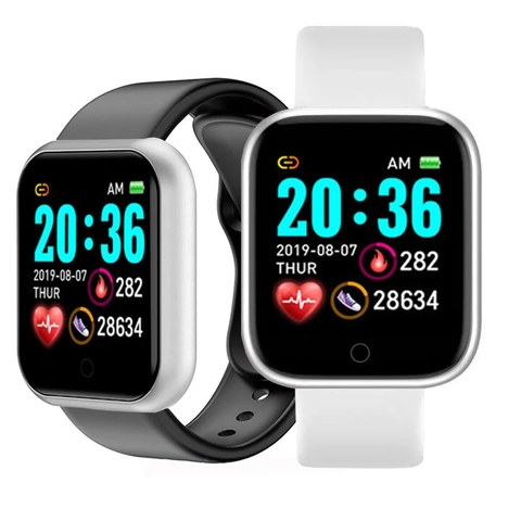 Relojes deportivos Y68 con pantalla a Color, contador de pasos, pulsera inteligente para Fitness, D20 ► Foto 1/6