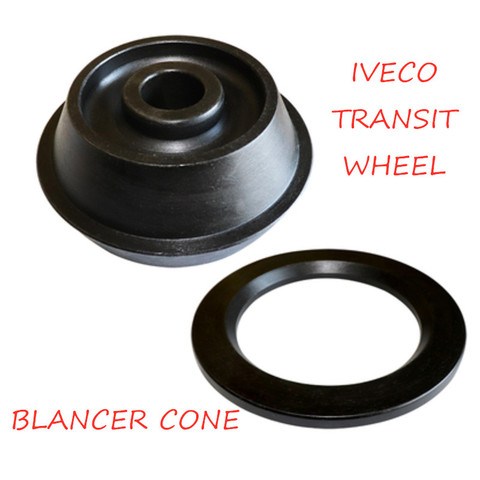 Máquina de equilibrio de neumáticos de coche Iveco, adaptador de cono de centrado de rueda de tránsito, pieza supergrande bidireccional, superventas ► Foto 1/4