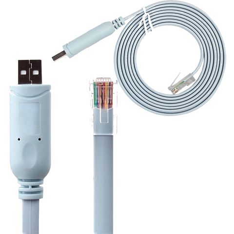 Cable USB a RJ45 de 1,8 M para consola Cisco, línea de depure A7H5 para Cisco H3C HP Arba 9306 huawei, router rollover ► Foto 1/6