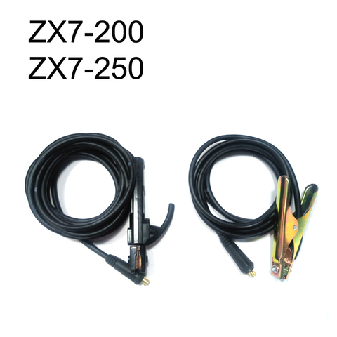 Accesorios para máquina de soldadura, soporte de electrodos de 200 Amp, Cable de 5M + abrazadera de tierra de 300 Amp, Cable de 3M, adecuado para ZX7-200, ZX7-250 ► Foto 1/6