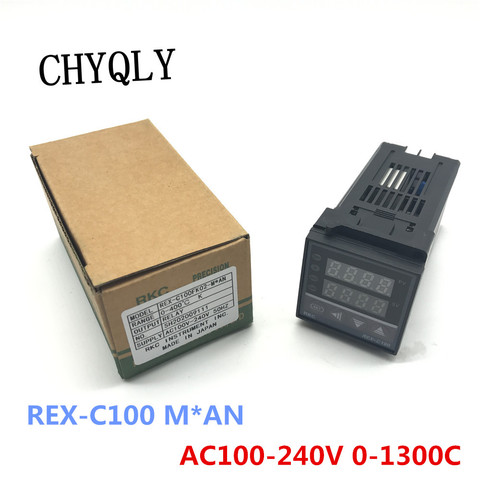 Controlador de temperatura Digital PID, Control REX-C100FK02-M X un relé de salida 0-1300C ► Foto 1/4