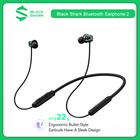 100% Original tiburón negro auricular Bluetooth 2 auriculares para tiburón negro teléfono móvil nuevo auricular Bluetooth ► Foto 1/6