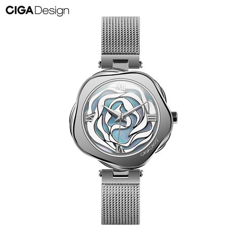 CIGA DESIGN-Reloj de pulsera mecánico automático para mujer, con movimiento japonés, caja de acero inoxidable ► Foto 1/6