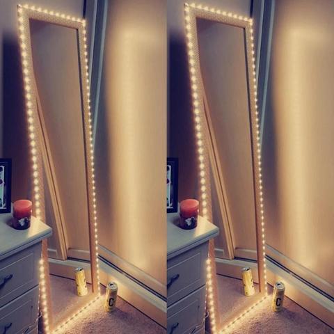 Luz LED Flexible para espejo de maquillaje, iluminación de tocador de 5V, USB, para retroiluminación de TV, 1m-5m, decoración de escritorio de cocina ► Foto 1/6