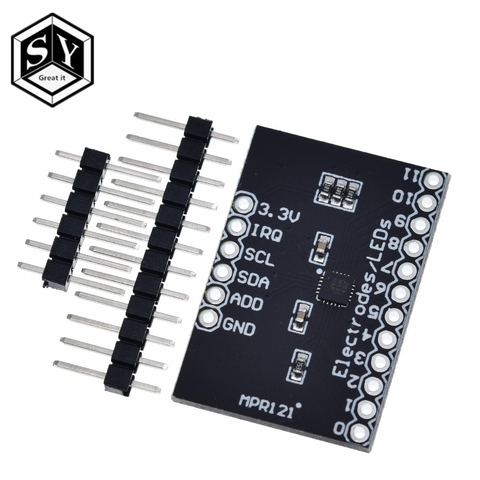 GREAT IT-Módulo de Control de Sensor táctil capacitivo, placa de desarrollo de teclado I2C para Arduino, MPR121, Breakout V12 ► Foto 1/6