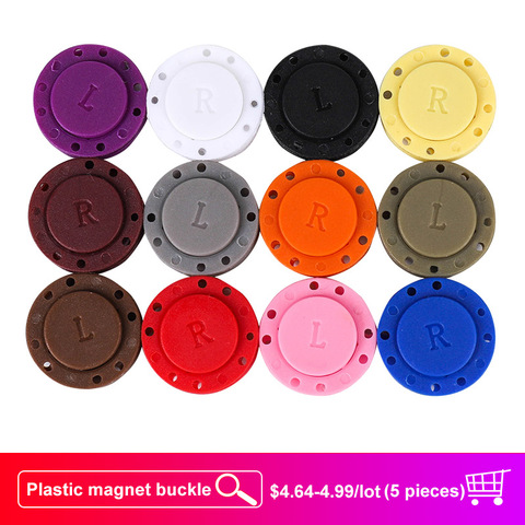 Uds 21/25 MM magnética insumos para coser botones imán piedra oscuro hebilla automática DIY bolsa de doble cara imán botón para ropa ► Foto 1/5