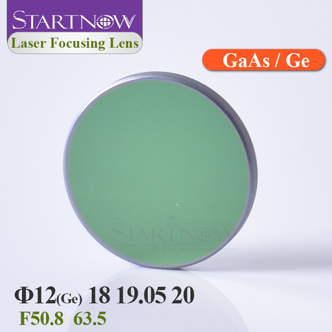 Ge GaAs CO2 láser de enfoque de la lente te conozco enemigo, enemigo, no te conozco te odio, te odio. 12-18 19,05 20mm FL 50,8 de 63,5mm para el grabado de la máquina de corte ► Foto 1/6