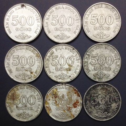 1 pieza Vietnam 500 VND moneda monedas originales 100% Auténtico real colección ► Foto 1/4