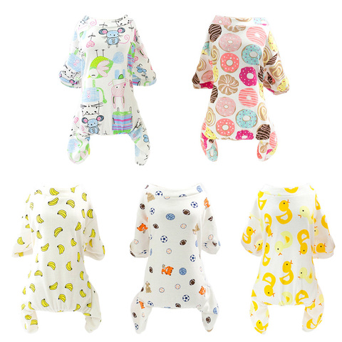 Mono de pijama para perros pequeños Shih Tzu Yorkshire Terrier, mono de pijama, ropa para cachorros y gatos ► Foto 1/6