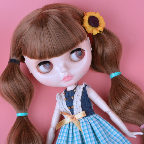 Neo muñeca Blyth personalizado NBL cara brillante, 1/6 OB24 BJD bola articulada muñeca personalizada muñeca Blyth s para niña, regalo para colección YM09 ► Foto 1/6