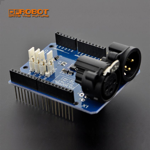 Módulo de placa de expansión DFRobot DMX Shield Compatible con Arduino para el diseño del dispositivo DMX Master en redes DMX512 ► Foto 1/6