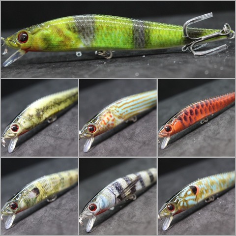 WLure colores realistas 10cm 9,8g actualizado ganchos Minnow cebo duro peso Diseño de transferencia Wobble duro señuelo de pesca HM590 ► Foto 1/6