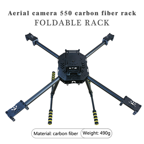 Dron cuadricóptero FPV con marco de Marco de fibra de carbono puro, kit de fuselaje, base de ruedas, marco de for4-Axis de 550mm ► Foto 1/1