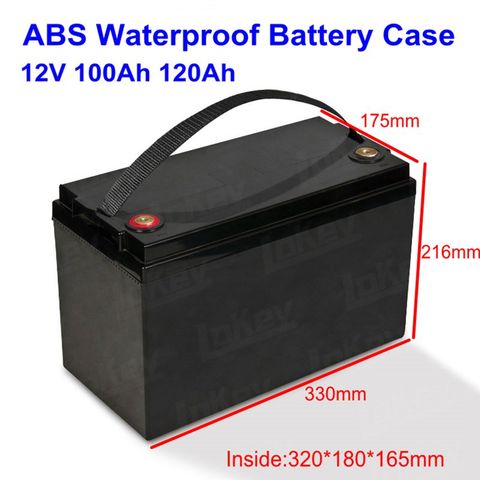 Caja de batería de iones de litio lifepo4, caja vacía de plástico impermeable, bricolaje, 12V, 24V, 48V, 60ah, 80ah, 100ah, 120ah ► Foto 1/6
