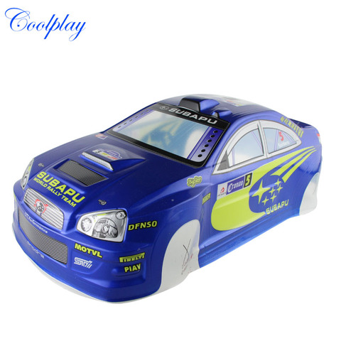 Coolplay 1:10 RC coche accesorios de PVC azul pintado Shell cuerpo para la derrape en carretera Rally RC coche de carreras ► Foto 1/4