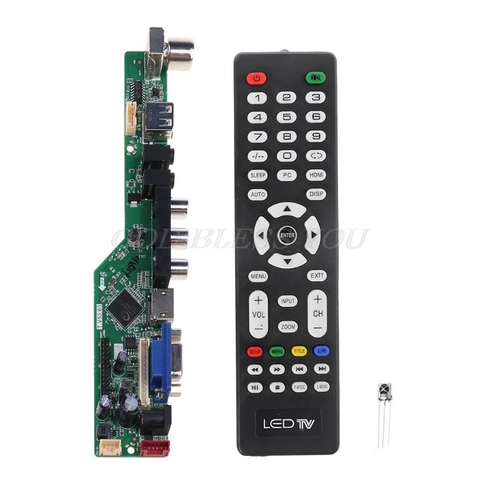 Placa controladora LCD Universal, Kit V29 AV TV VGA HDMI, Compatible con interfaz USB, envío directo ► Foto 1/5