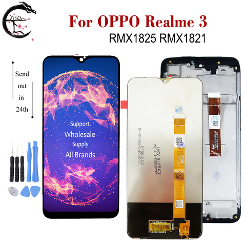 Pantalla LCD de 6,22 pulgadas con marco para OPPO Realme 3, digitalizador con Sensor táctil, montaje completo, Realme3, RMX1825, RMX1821 ► Foto 1/6