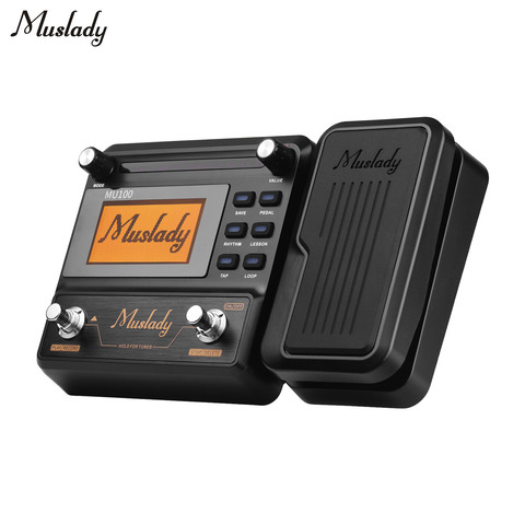 Muslady MU100 calidad guitarra Multi-efectos procesador guitarra efecto Pedal soporta 180s bucle grabación tiempo partes del instrumento ► Foto 1/6