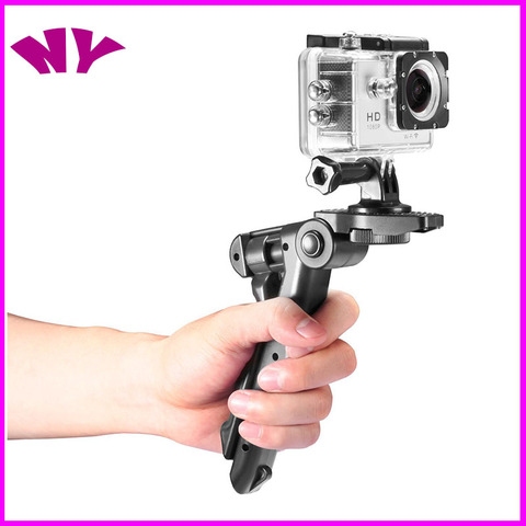 Mini pistola de agarre TabletopTripod estabilizador soporte de mano estabilizador de cámara Selfie Stick Base plataforma ► Foto 1/6