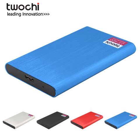 TWOCHI-Disco duro portátil, Disco duro de Metal con 160GB, 250GB, 320GB y 500GB, USB 3,0 para PC y Mac, Xbox y PS4 ► Foto 1/6