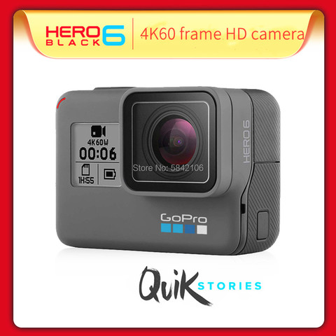 Cámara de movimiento deportiva GOPRO Hero 6 4K, Cámara de Acción, Edición 4K, Ultra HD, Wi-Fi, impermeable ► Foto 1/5