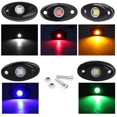 2/4 Uds impermeable Led de luces para Jeep ATV UTV todoterreno del camión del coche del barco de la carrocería de rastro plataforma lámpara Led luz de neón Led ► Foto 1/6