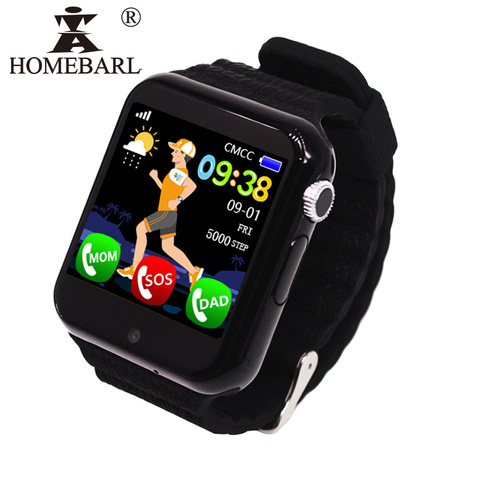 V7K chico s GPS reloj rastreador seguridad niños chico Anti pérdida de vida impermeable reloj inteligente Cámara SOS PK Q90 Q50 Q60 Q528 DZ09 DF33 ► Foto 1/6