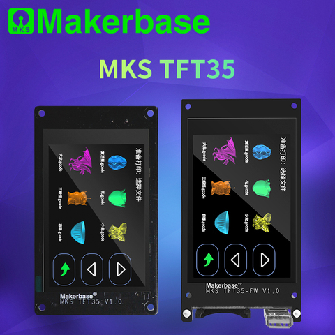 Makerbase-controlador de pantalla táctil MKS TFT35 V1.0, piezas de impresora 3d, 3,5 pulgadas, wifi, Control inalámbrico, Vista previa, Gcode ► Foto 1/6