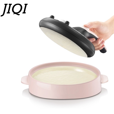 JIQI-máquina de tortitas de pizza antiadherente, herramienta automática para hacer crepes, aplicación de cocina para el hogar, sartén eléctrica para hornear, rollo de resorte ► Foto 1/2