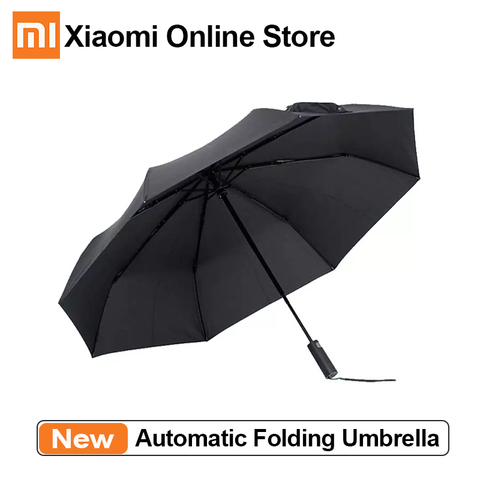 Xiaomi Mijia-paraguas plegable automático para lluvia, paraguas de aluminio UV resistente al viento, impermeable, para verano e invierno ► Foto 1/6