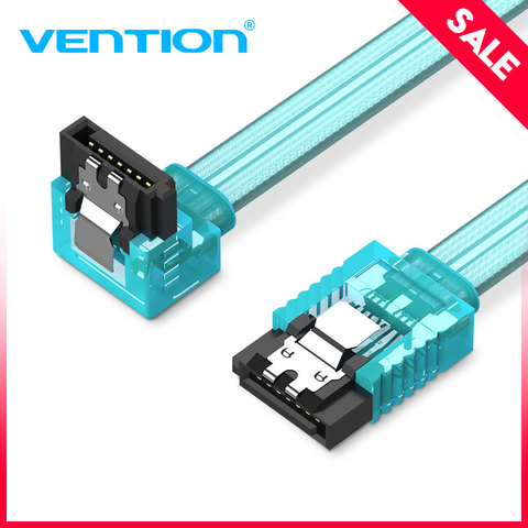 Vention Sata 3,0 7pin Cable de datos supervelocidad SSD HDD Sata III disco duro de ángulo recto para ASUS Gigabyte MSI placa base ► Foto 1/6