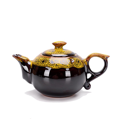 Horno cambio esmalte chino tradicional té elegante diseño té servicio rojo de China, tetera, regalos creativos ► Foto 1/6