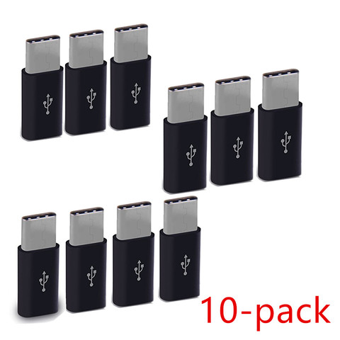 Adaptador Micro USB a carcasa tipo C, Conector Micro USB a tipo C para Huawei p30 LITE P40 Xiaomi mi 9 10 Pro, 10 Uds. ► Foto 1/6