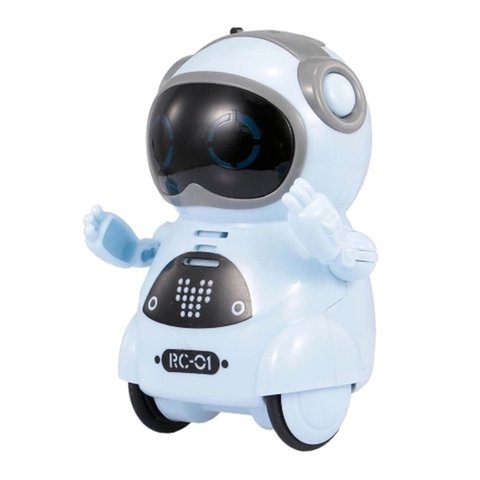 Mini Robot de bolsillo inteligente para caminar, luz de baile, reconocimiento de voz, conversación, repetición, juguete interactivo para niños, 2022 ► Foto 1/6