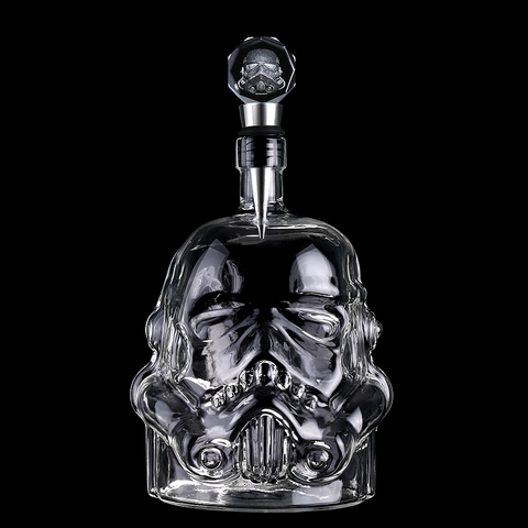 Juego de copas de vino, Decantador de Storm Trooper DE LA Guerra DE LAS Galaxias para casco de whisky, copa de whisky, accesorios para copas de vino, regalo creativo para hombres ► Foto 1/6