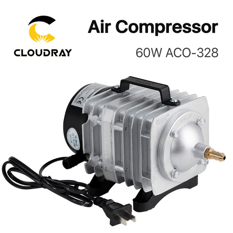 Cloudray 60 W compresor de aire eléctrico magnético bomba de aire para CO2 máquina de corte por grabado láser ACO-328 ► Foto 1/5