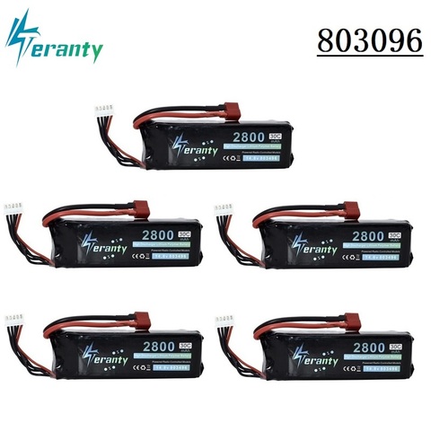 Batería recargable Lipo de 14,8 V, 2800mah, 30C, 4s, para FT010, FT011, barco a control remoto, Quadcopter, helicóptero, avión, coche a control remoto, 803496 ► Foto 1/5