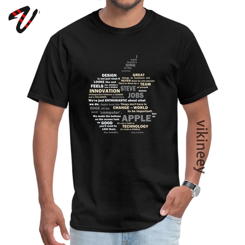 Camiseta con estampado de letras y frases de Apple para hombres, camisa con partes superiores nuevas, a la moda ropa de calle, programador, Europa ► Foto 1/6