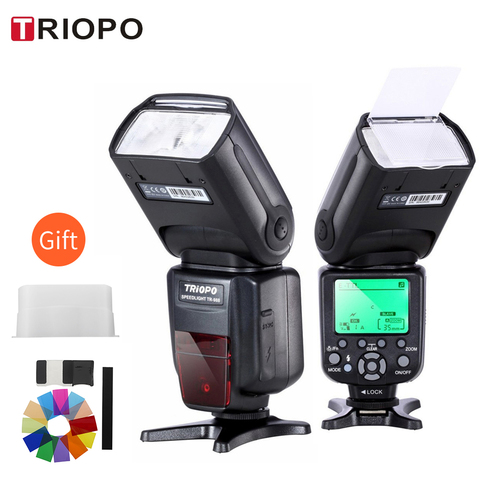 TRIOPO-Flash para cámara digital de sincronización de alta velocidad, accesorio Speedlite, para Canon y Nikon, 6D, 6'D, 550D, 600D, D800, D700, SRL, TR-988, TTL HSS ► Foto 1/6